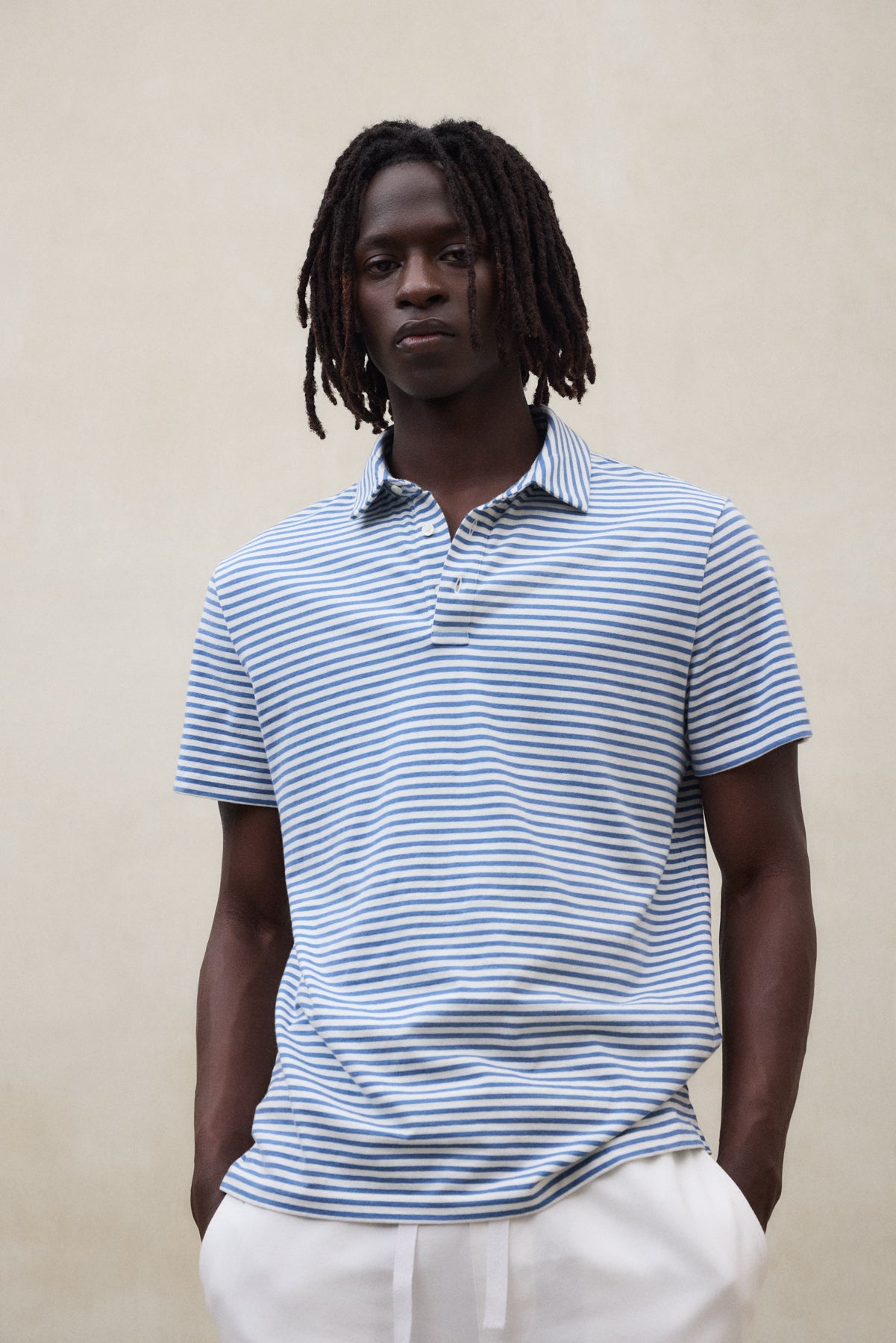 ecoalf-polo-logan-azul-para-hombre image 1