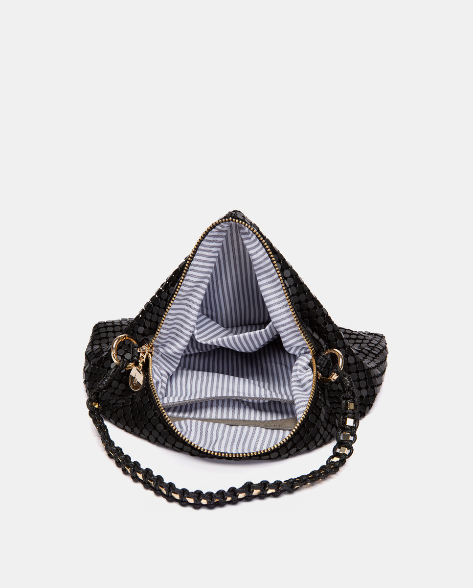 abbacino-bolso-fiesta-malla-met-lica-negro-piramidal image 5
