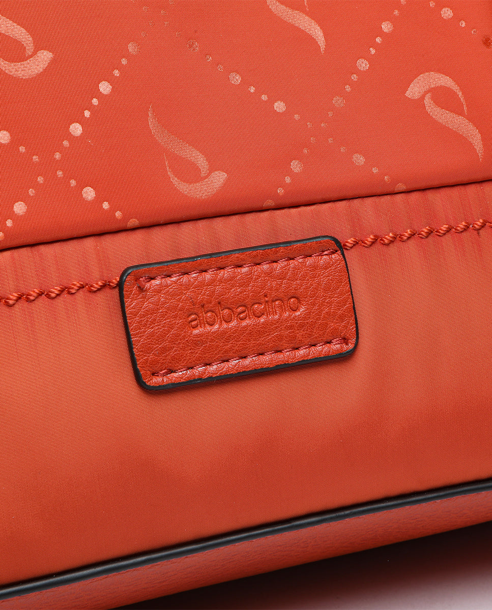 bolso-shopper-abbacino-naranja-en-materiales-reciclados-jacquard image 7
