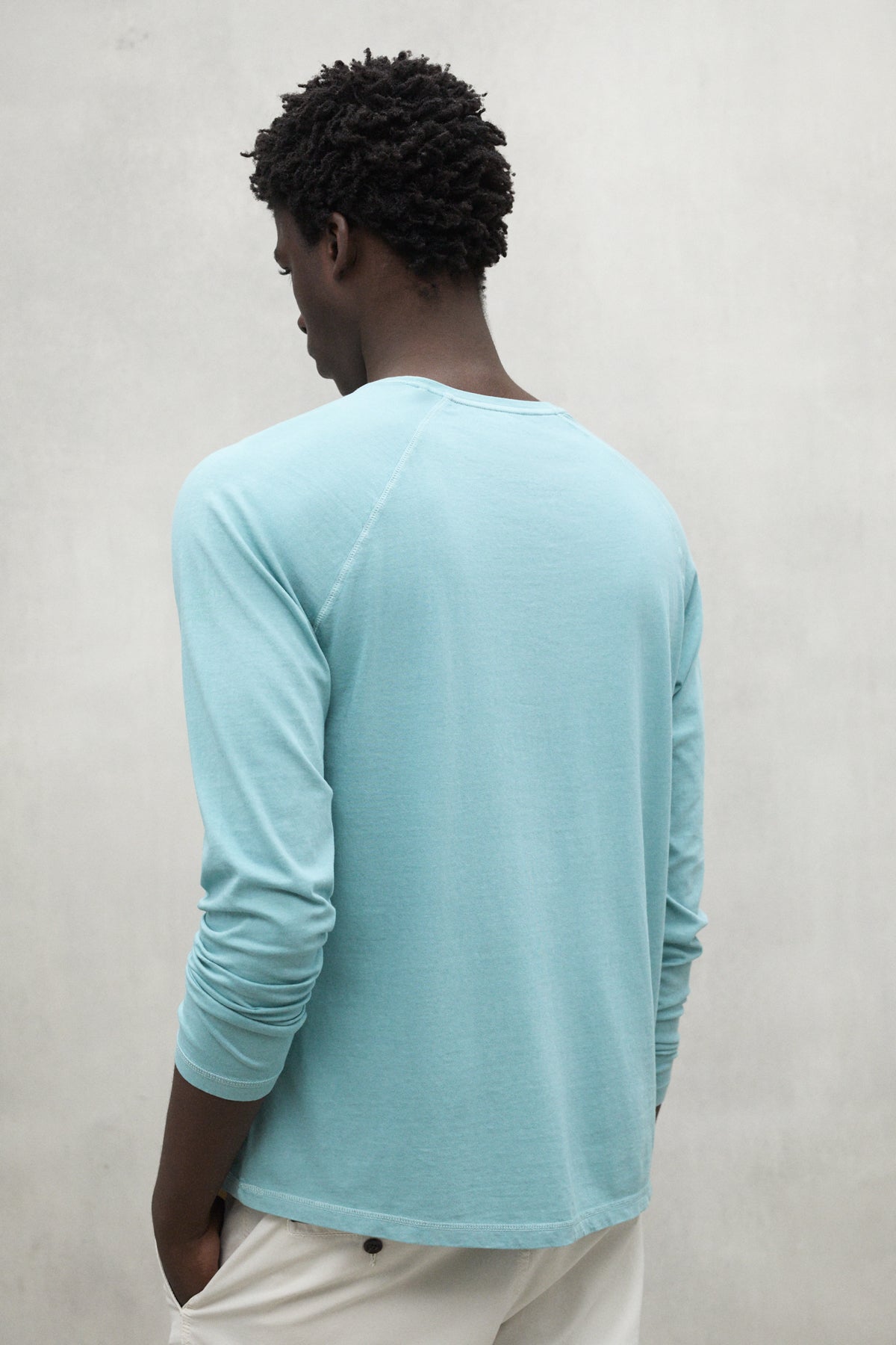 camiseta-m-laga-de-ecoalf-algod-n-reciclado-verde-agua image 2