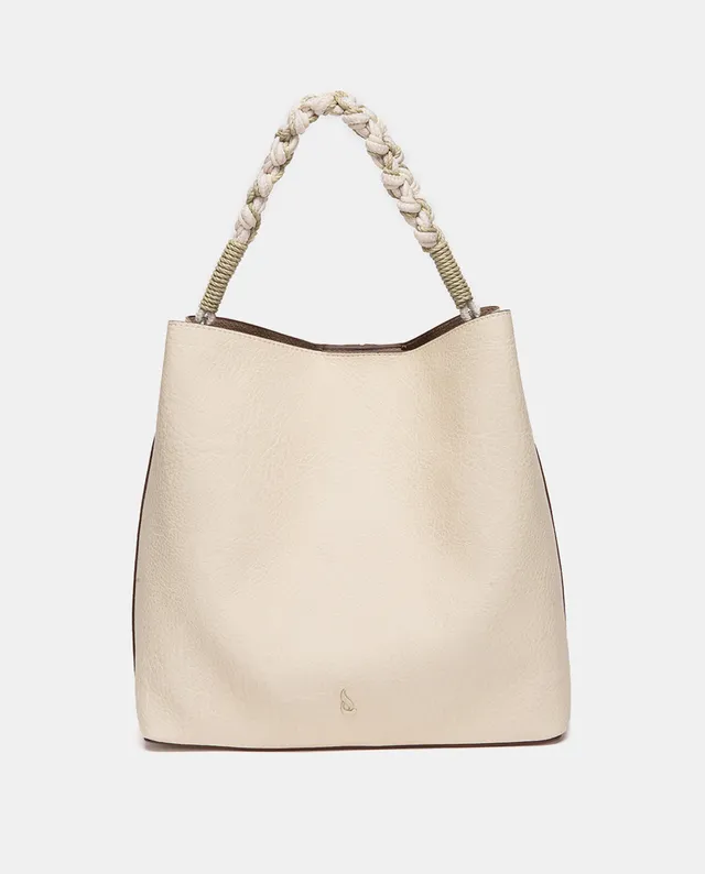 bolso-de-hombro-beige-abbacino-con-asa-de-cuerda-trenzada image 1