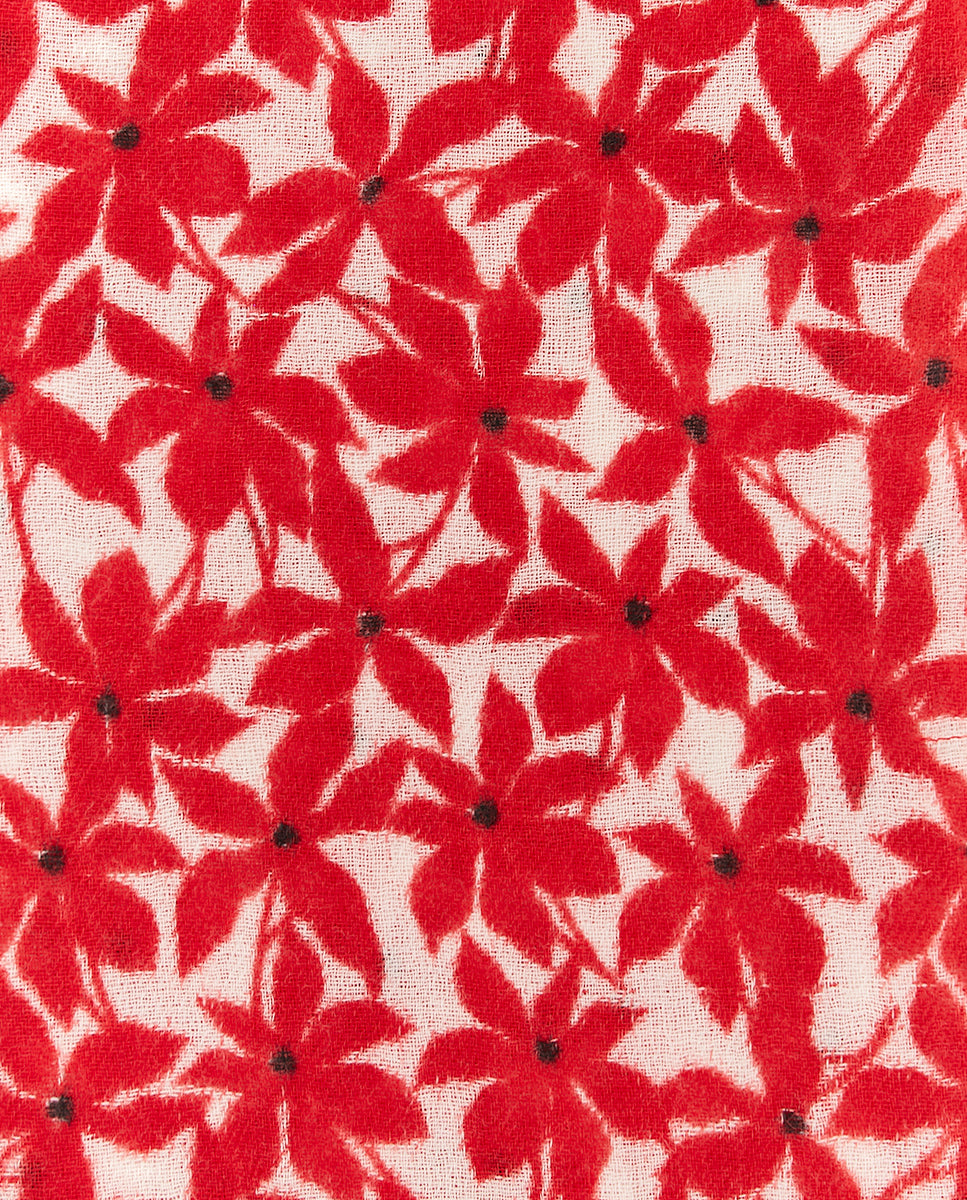 abbacino-pa-uelo-mujer-lana-floral-mini-rojo image 4