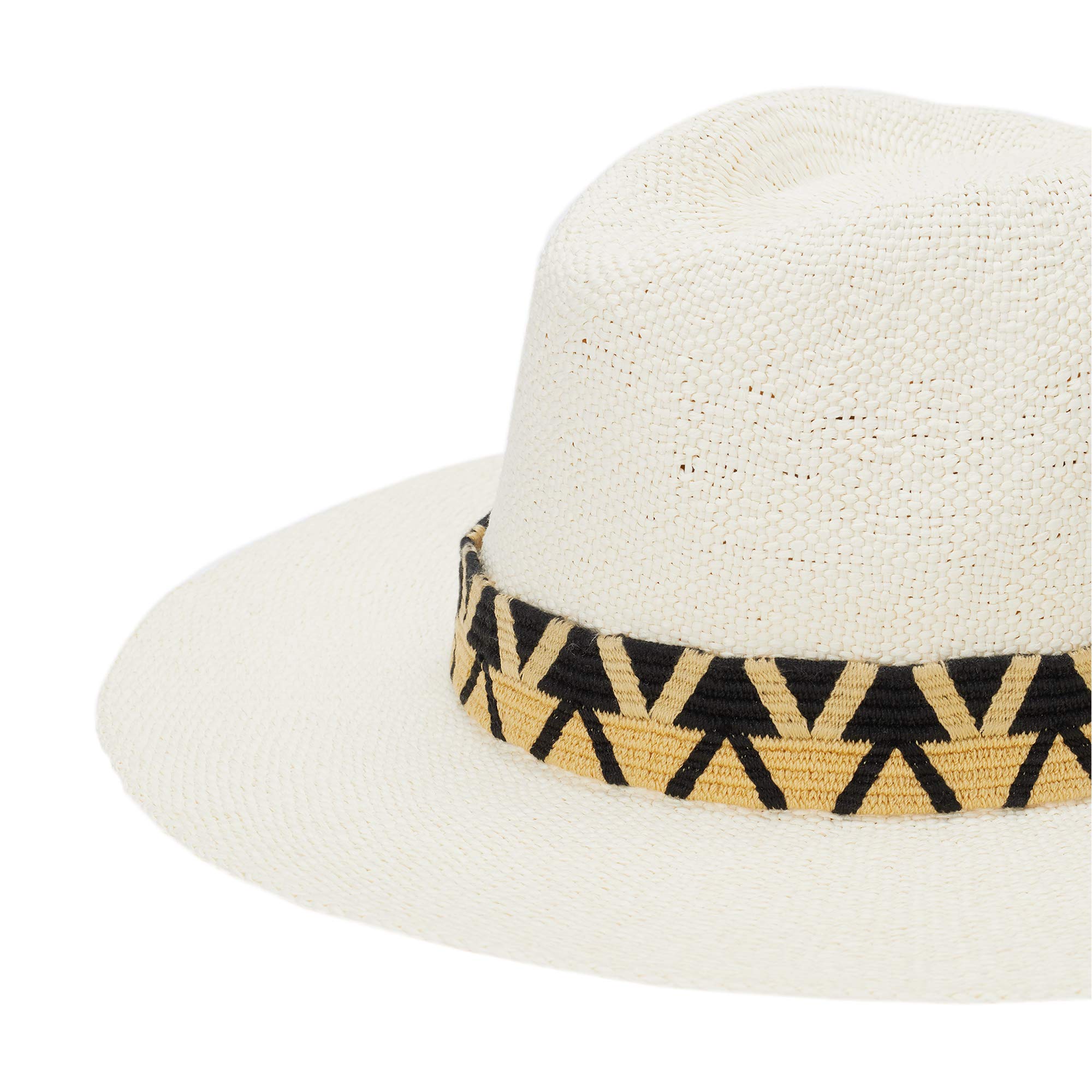 parfois-sombrero-textura-rafia-con-cinta-a-contraste-crudo-mujer image 2