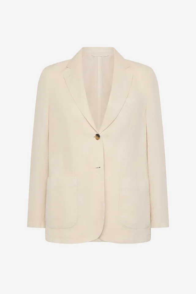 blazer-hoja-de-c-amo-blanca-para-mujer-de-ecoalf image 1