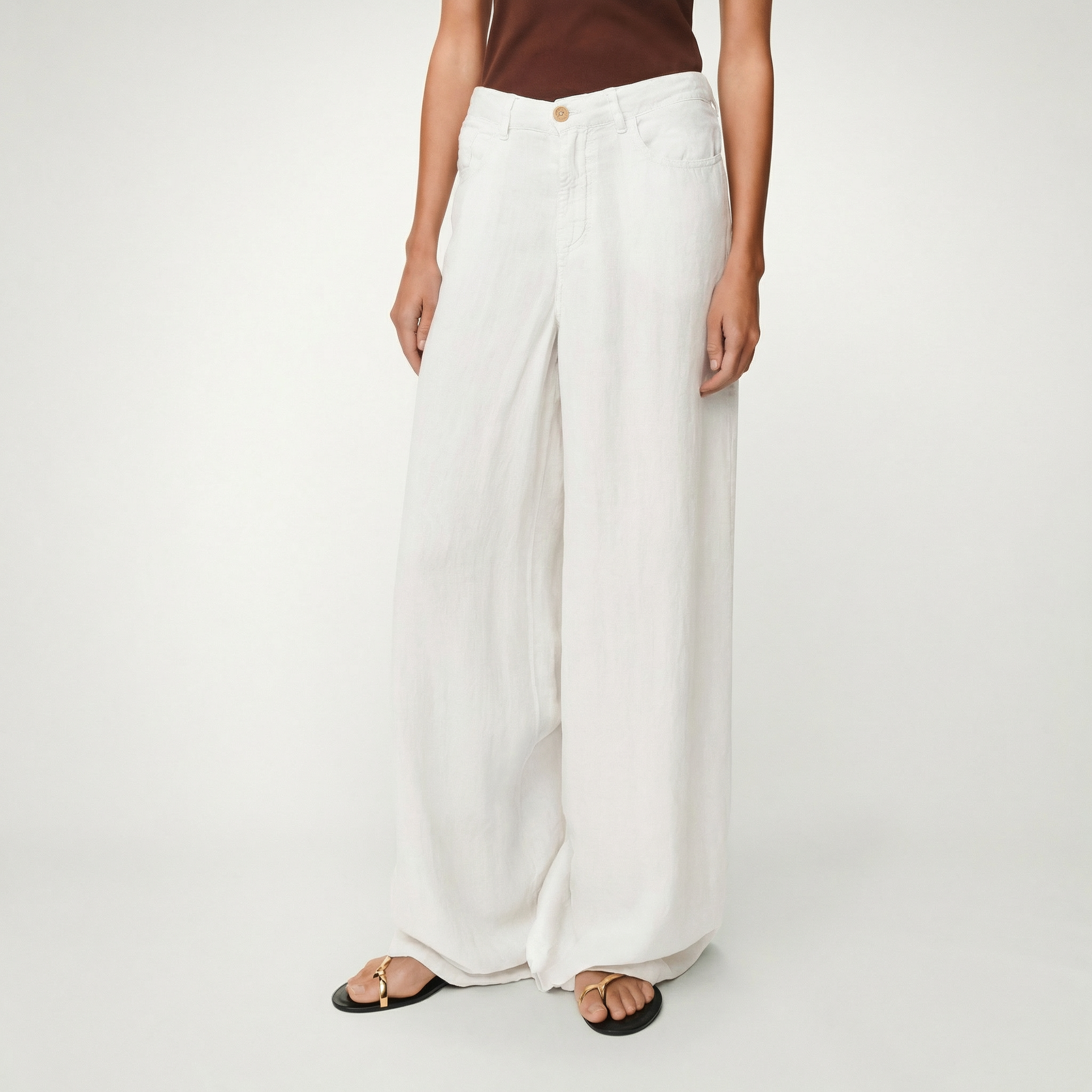 pantalones-lois-marlene-de-tiro-alto-y-pierna-ancha-100-lino-hechos-en-espa-a image 2