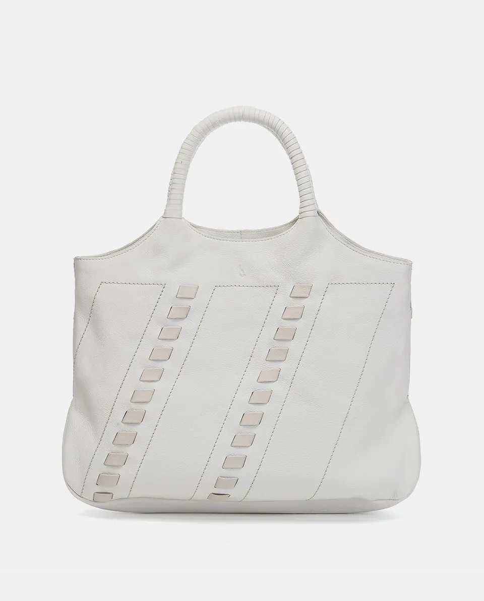 abbacino-bolso-shopper-piel-blanca-detalles-trenzados image 1