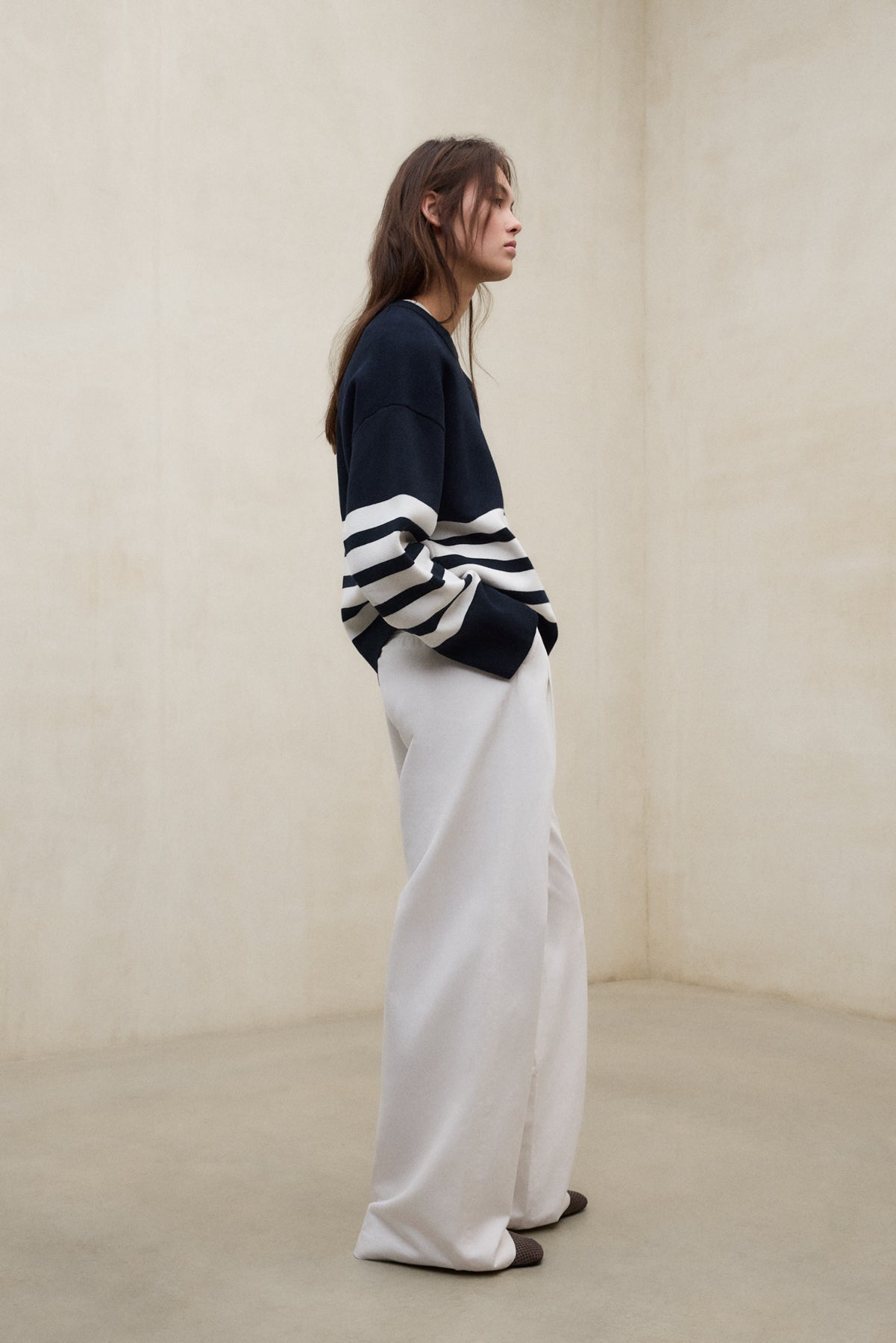 pantalones-de-lino-miel-blanco-de-mujer-ecoalf image 5