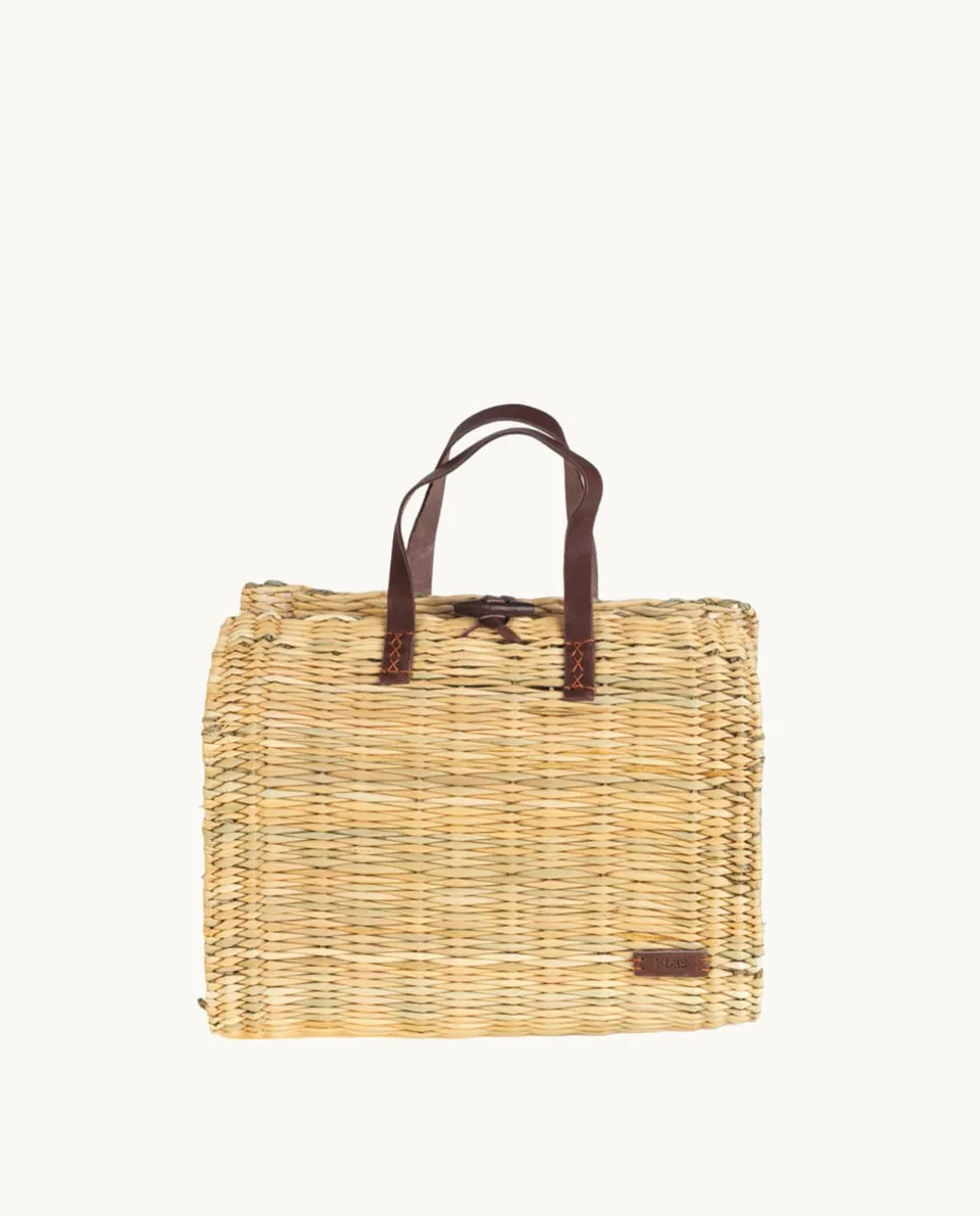 bolso-de-junquillo-natural-kbas-tama-o-mediano-con-asas-de-cuero image 1