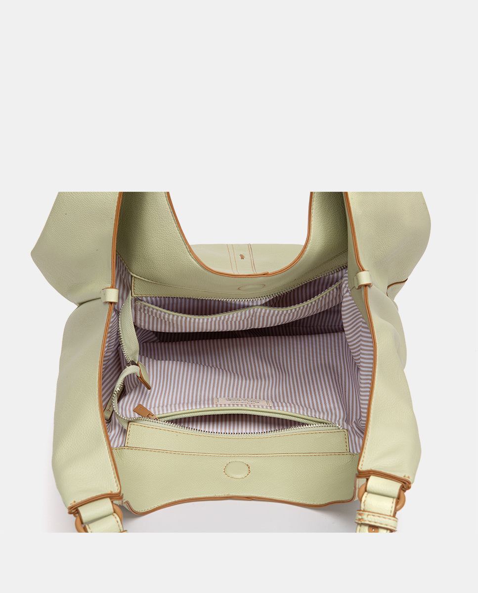 abbacino-bolso-hombro-hobo-grande-verde-reciclado image 6