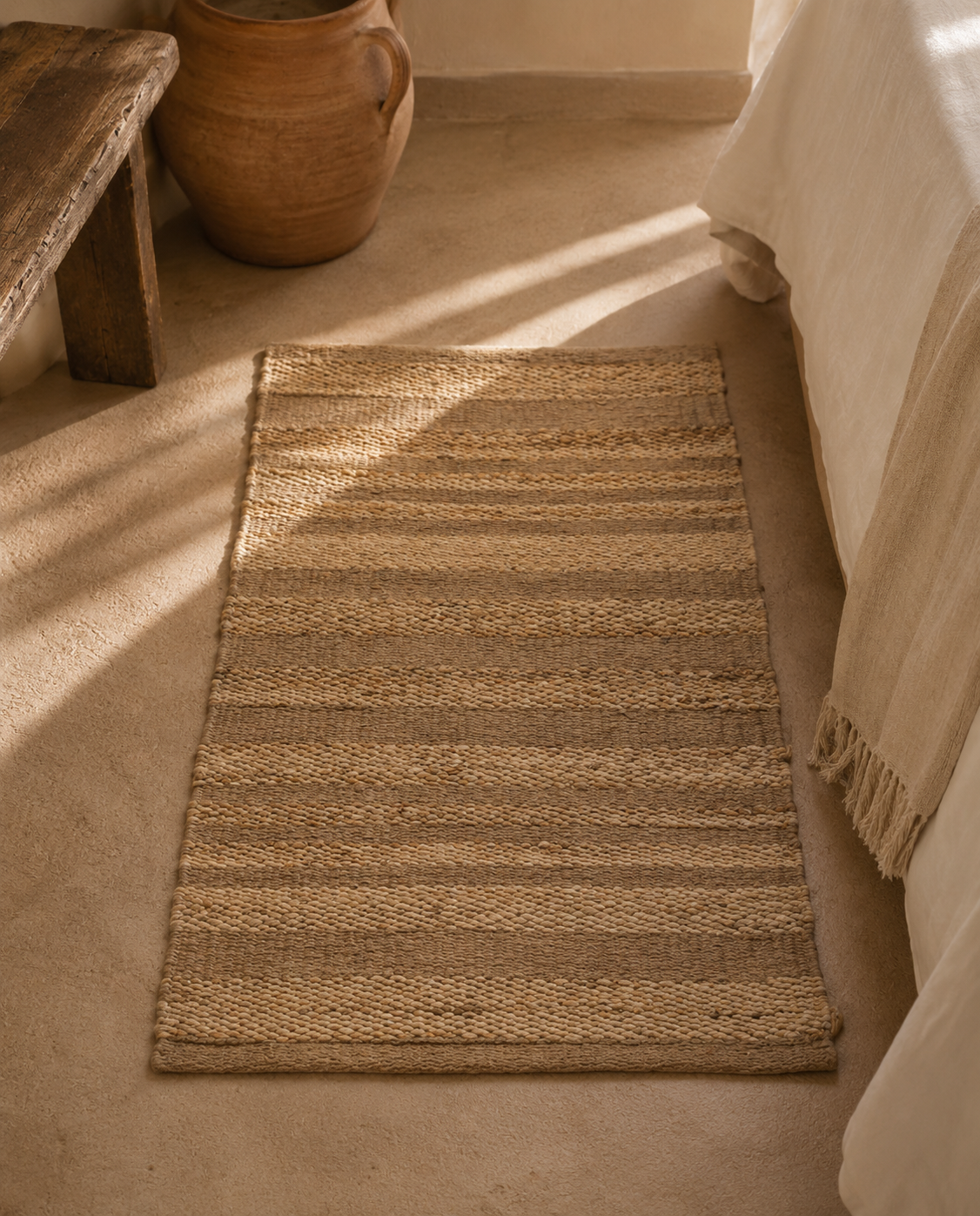 alfombra-kbas-rectangular-de-yute-natural-90x150-cm-fibra-vegetal-ecol-gica image 1