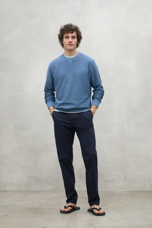 sudadera-ecoalf-newark-azul-de-hombre-100-algod-n-reciclado-fit-regular image 1