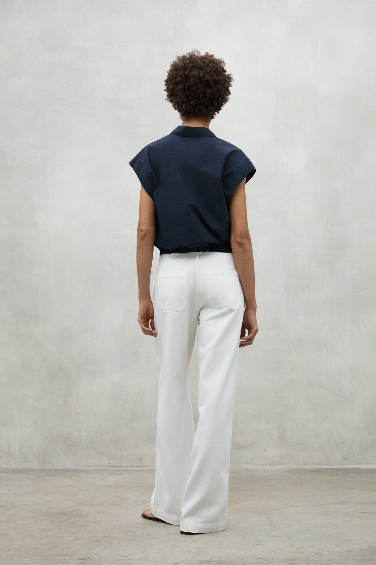 camisa-ecoalf-faye-azul-marino-de-algod-n-reciclado-para-mujer image 3