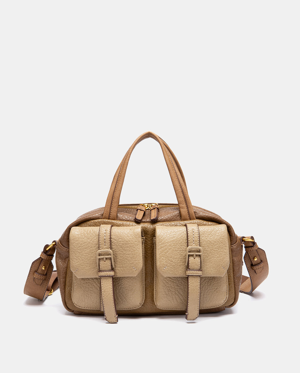 abbacino-bandolera-combinada-en-taupe-de-materiales-reciclados image 6