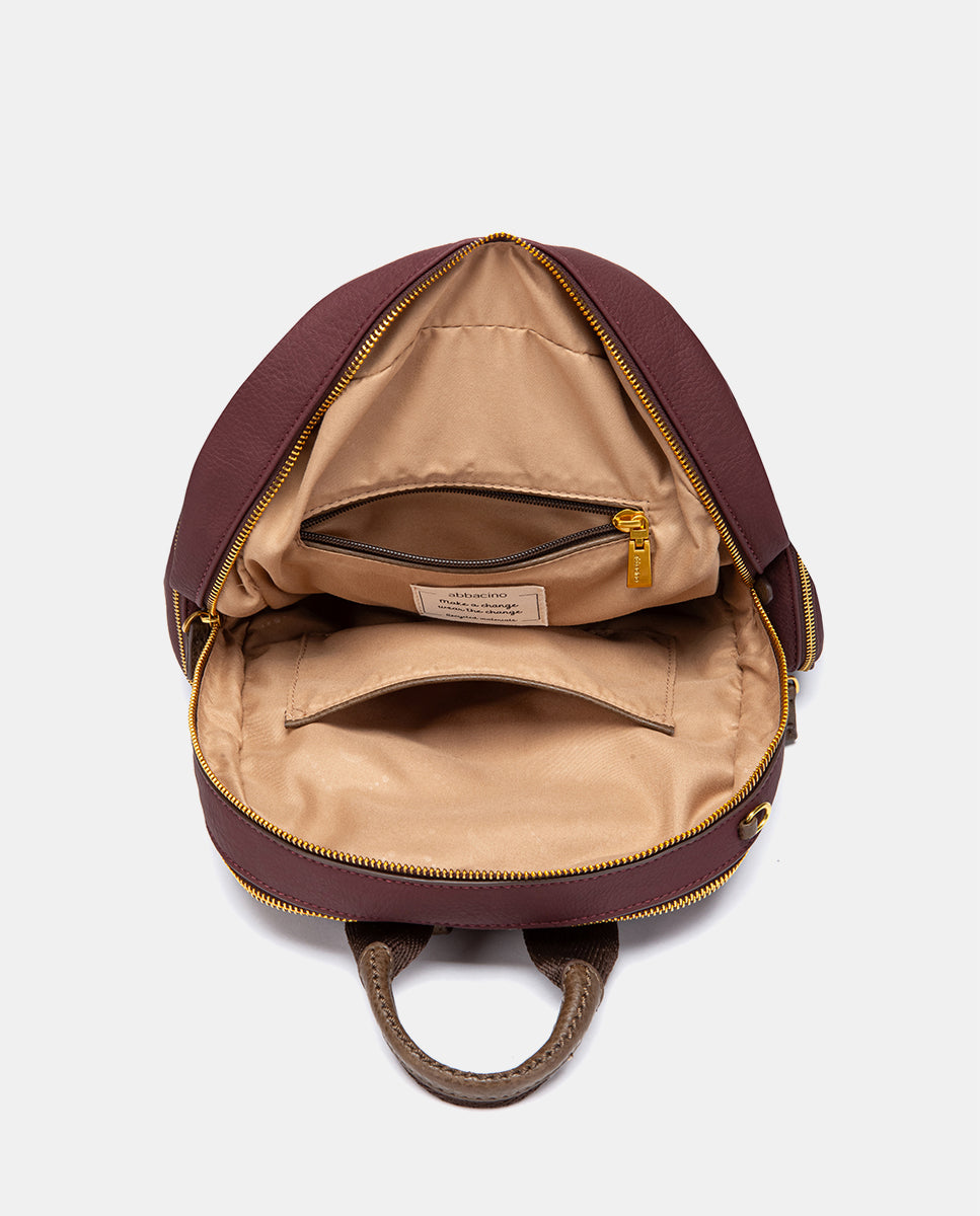 mochila-de-mujer-abbacino-de-materiales-reciclados-burdeos-con-bolsillo-antirrob image 5