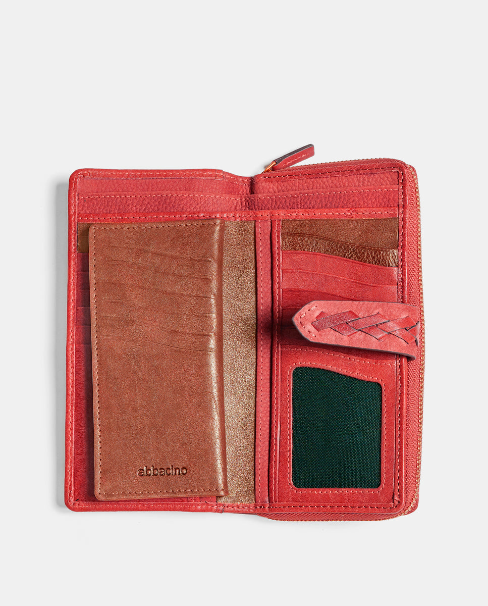 abbacino-cartera-grande-mujer-piel-burdeos-con-trenzado image 2