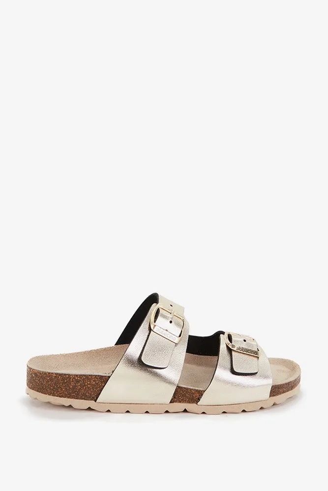abbacino-sandalia-plana-bio-mujer-beige-perlado image 1