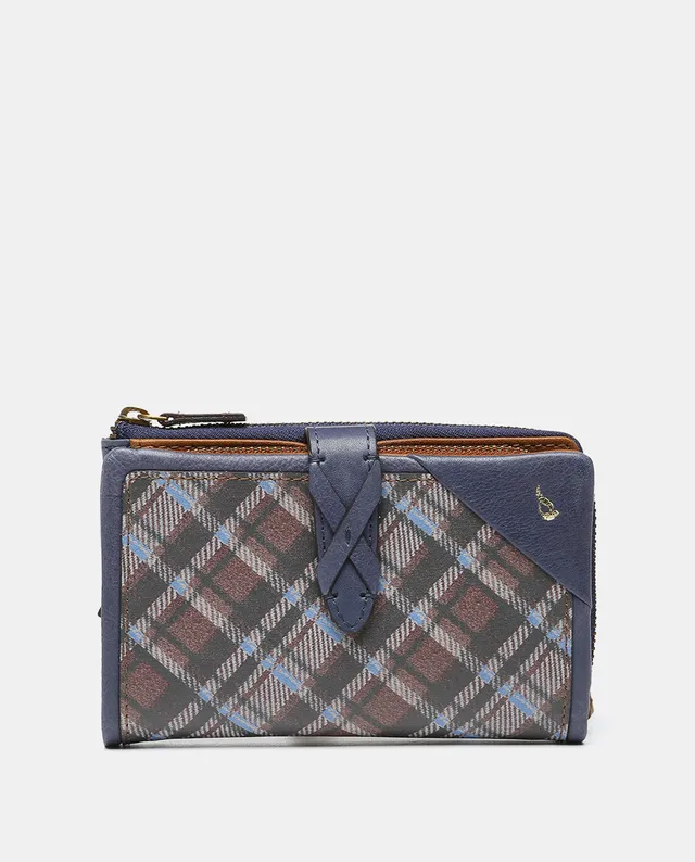 abbacino-cartera-mediana-piel-cuadros-azul image 1