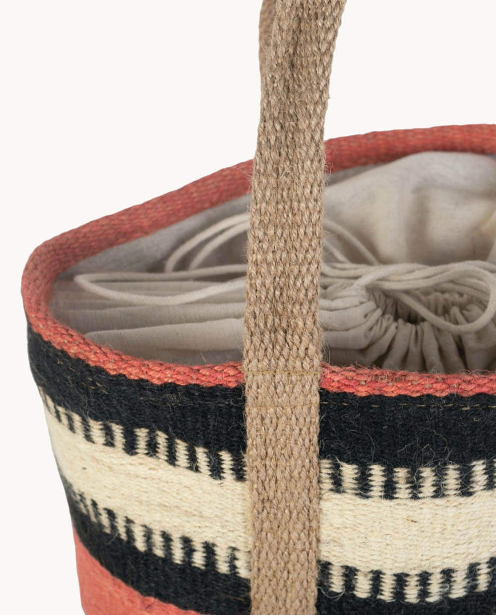 kbas-bolso-de-yute-con-cierre-saco-tote-natural-y-biodegradable image 3