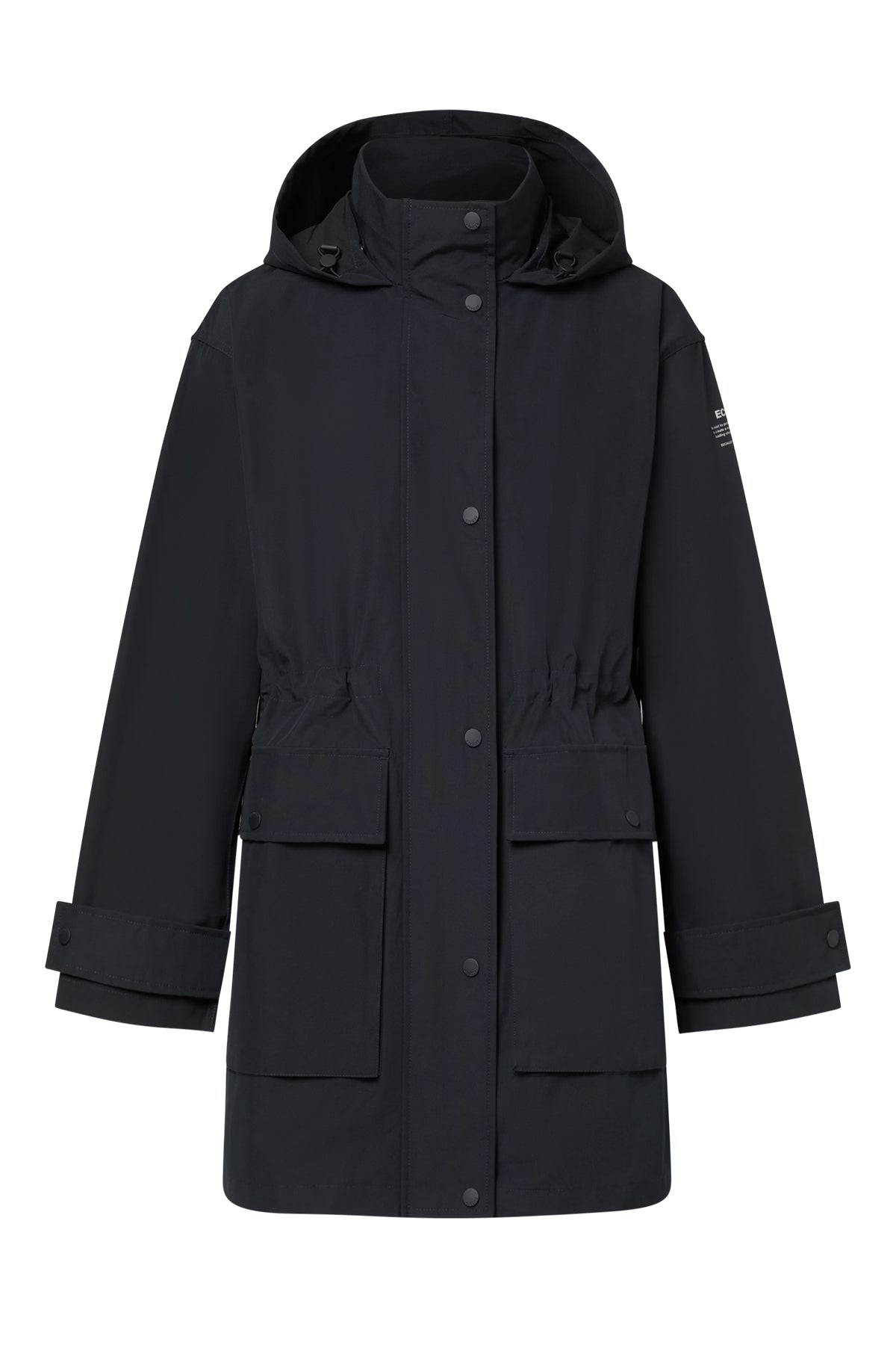 ecoalf-chaqueta-cova-azul-marino-para-mujer-abrigo-largo-relajado-repelente-al-a image 7
