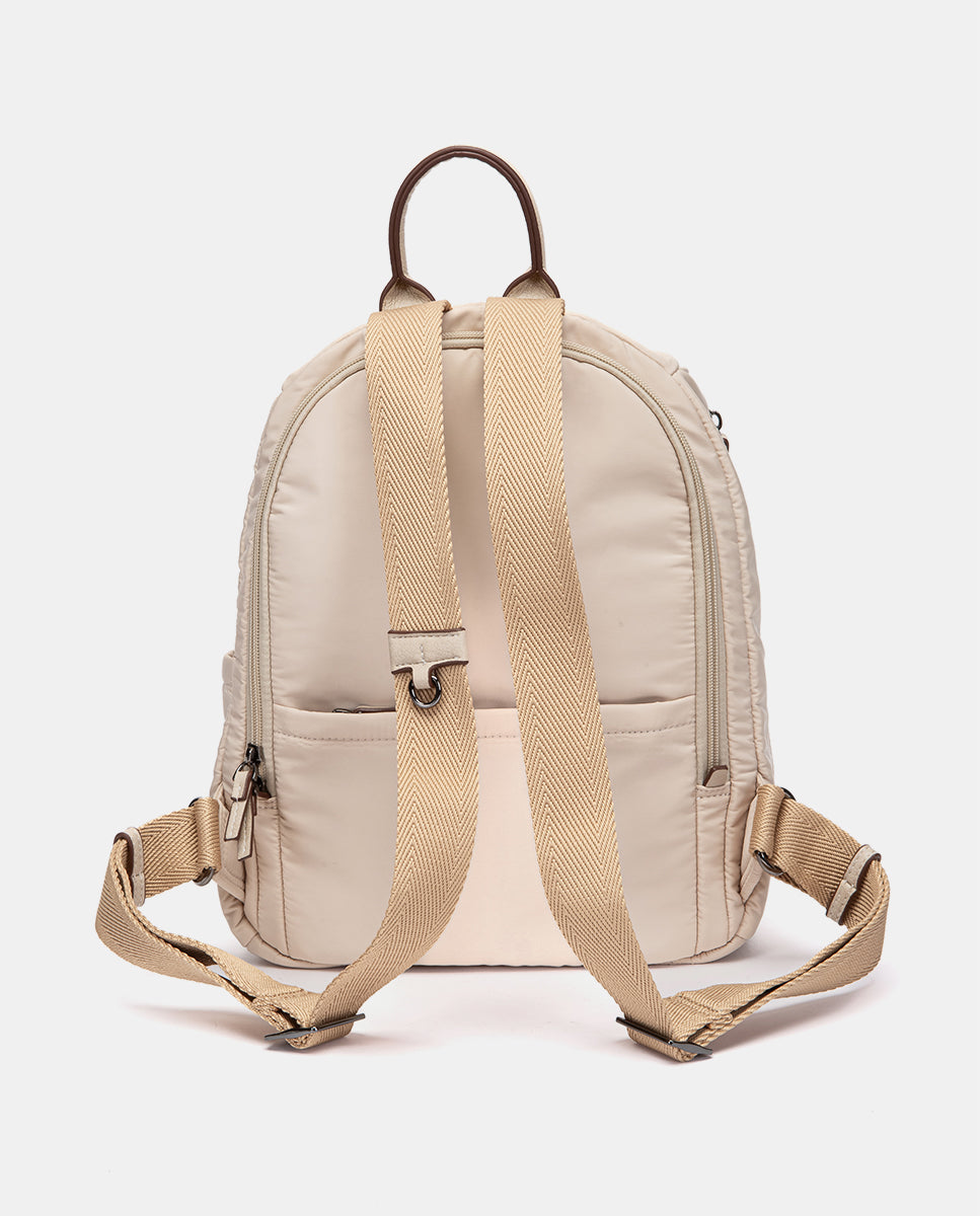 abbacino-mochila-sport-beige-tejido-reciclado image 3