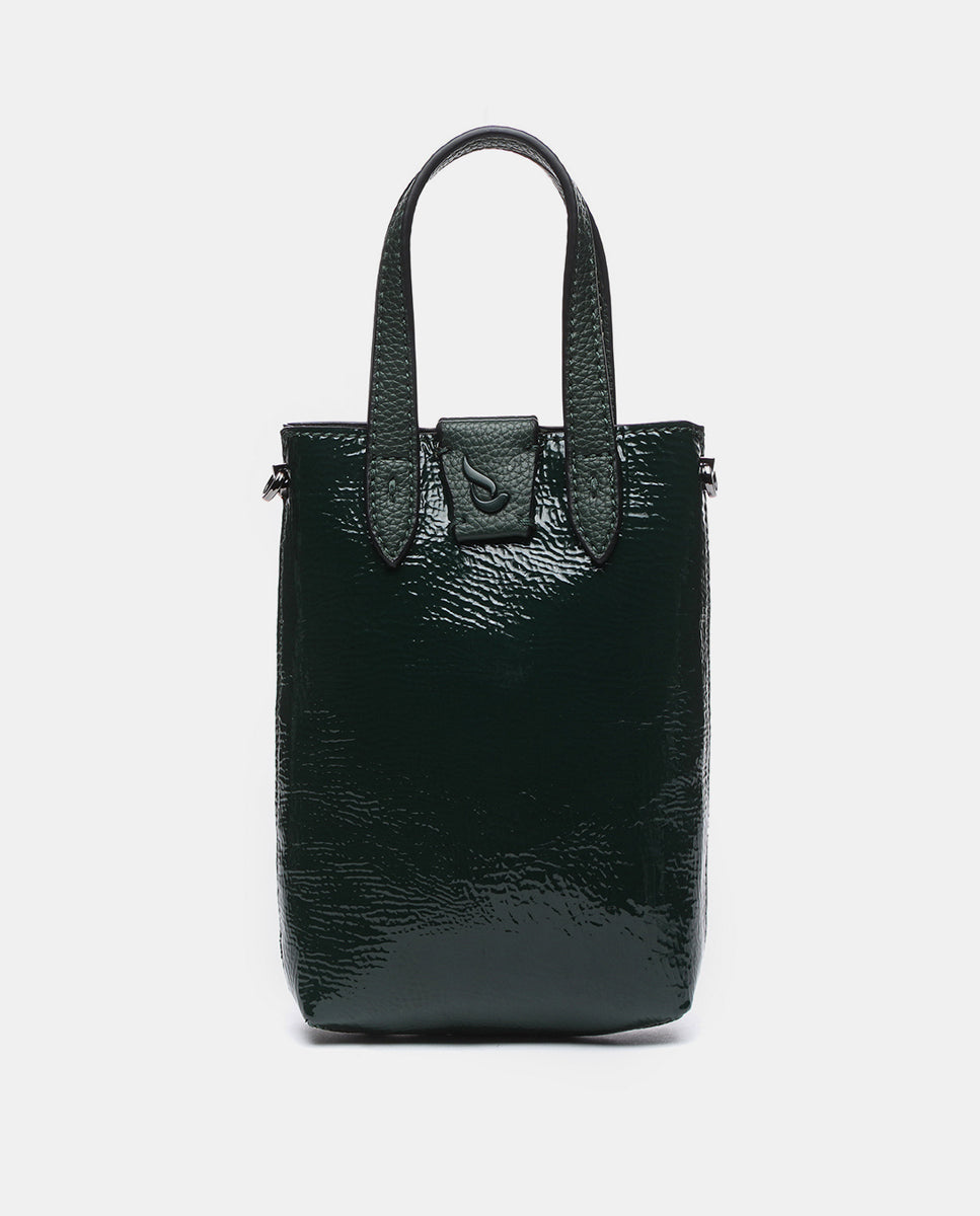 abbacino-mini-bolso-charol-verde-mujer image 1