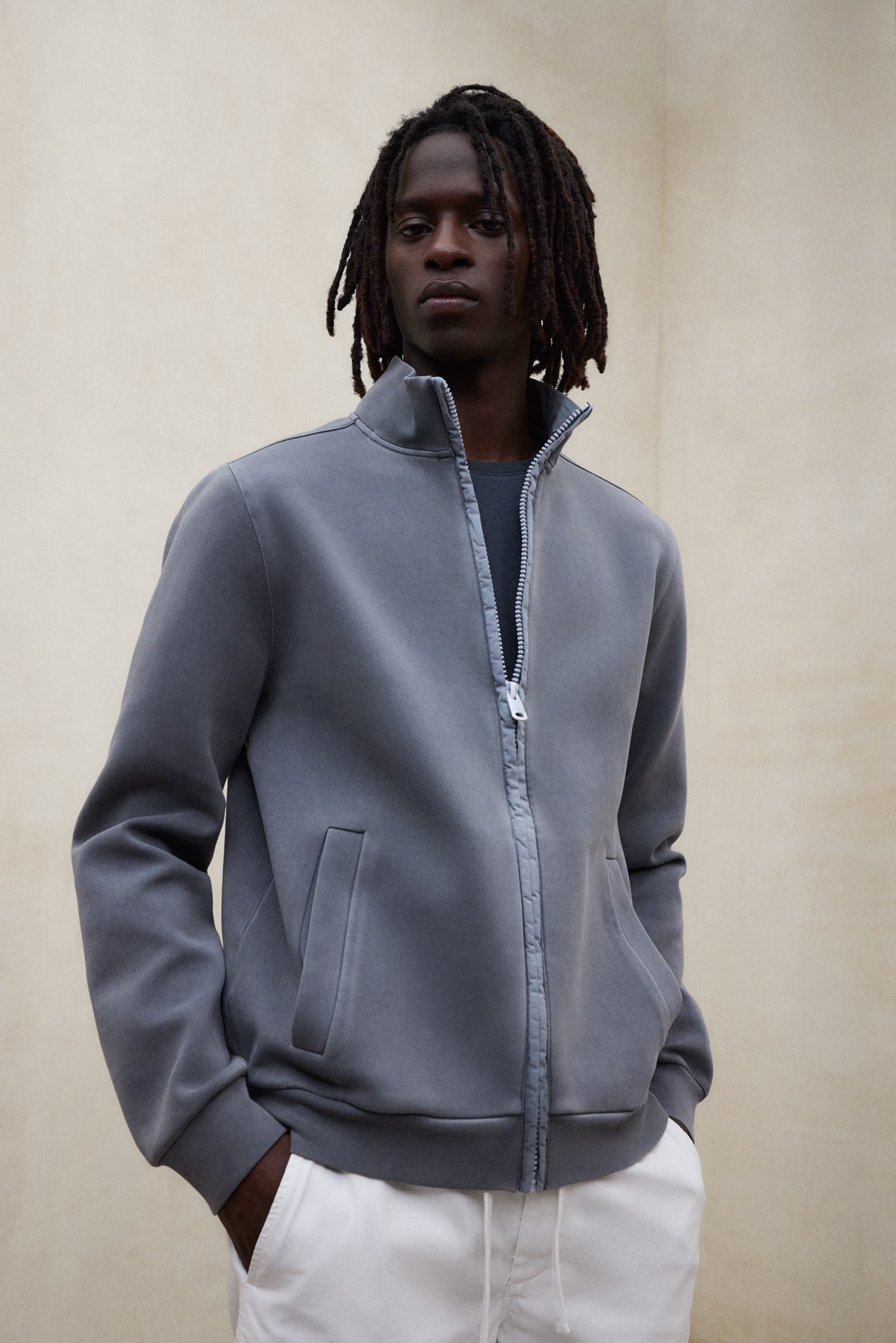 ecoalf-gus-chaqueta-de-neopreno-gris-oscuro-hombre image 1