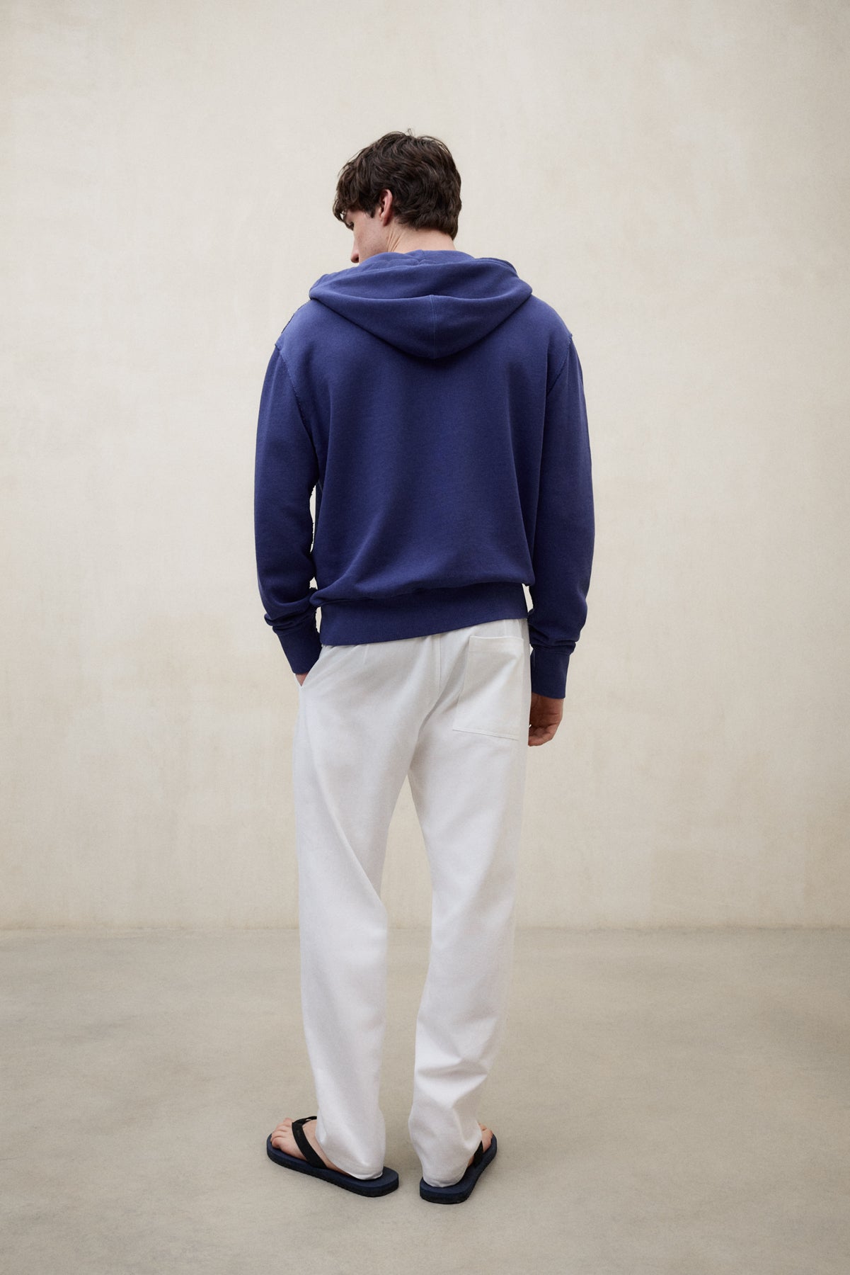 sudadera-ecoalf-rena-azul-de-hombre-50-algod-n-reciclado-fit-regular-con-capucha image 3