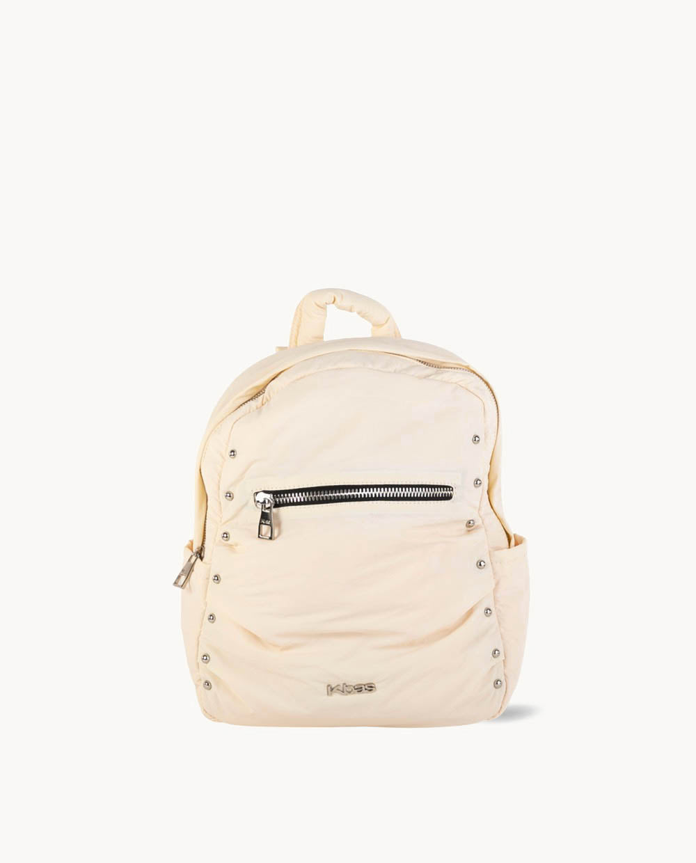 kbas-mochila-de-nylon-con-cremallera-color-marfil-28-x-12-x-33-cm image 1