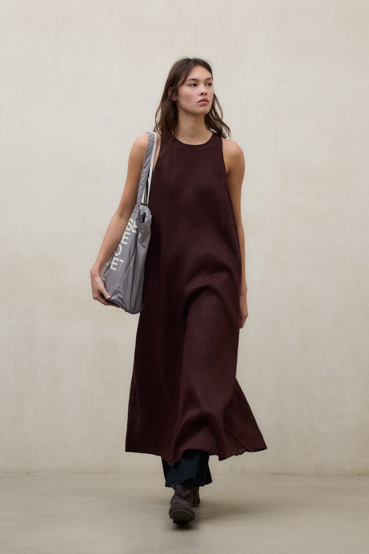 vestido-ecoalf-ukara-marr-n-de-mujer image 3