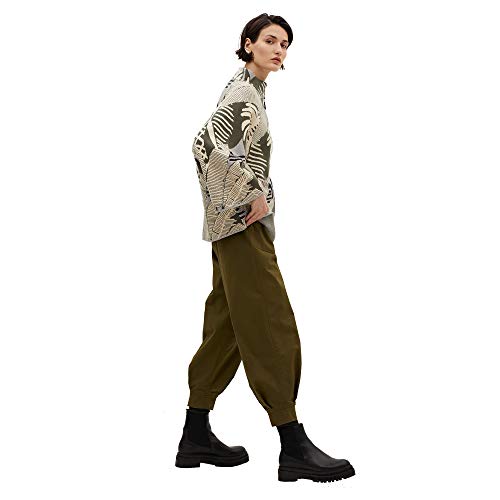 parfois-poncho-de-punto-estampado-hojas-mujer image 7