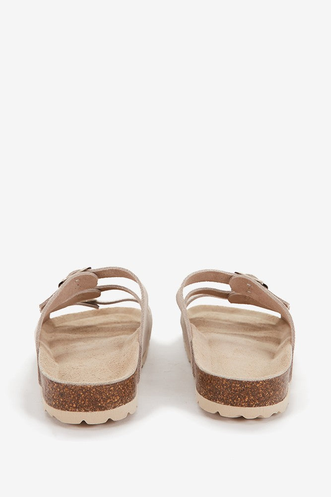 abbacino-sandalia-plana-piel-triple-hebilla-beige image 4
