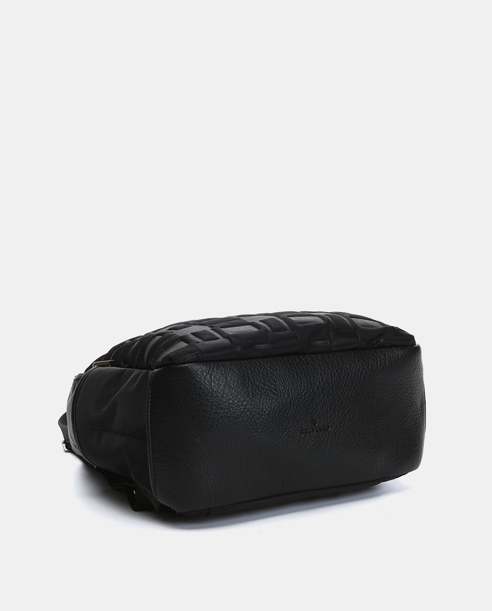 abbacino-mochila-nylon-reciclado-acolchado-negra image 4