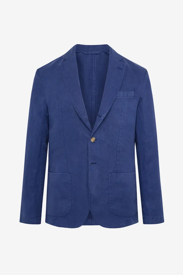 blazer-ecoalf-rama-c-amo-azul-para-hombre-100-c-amo-ligero-y-transpirable-tempor image 1