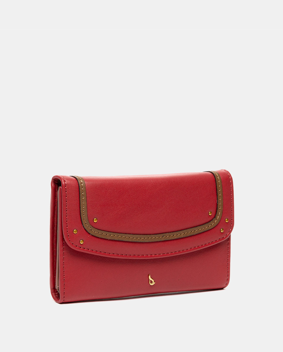abbacino-cartera-mediana-piel-roja-mujer image 4