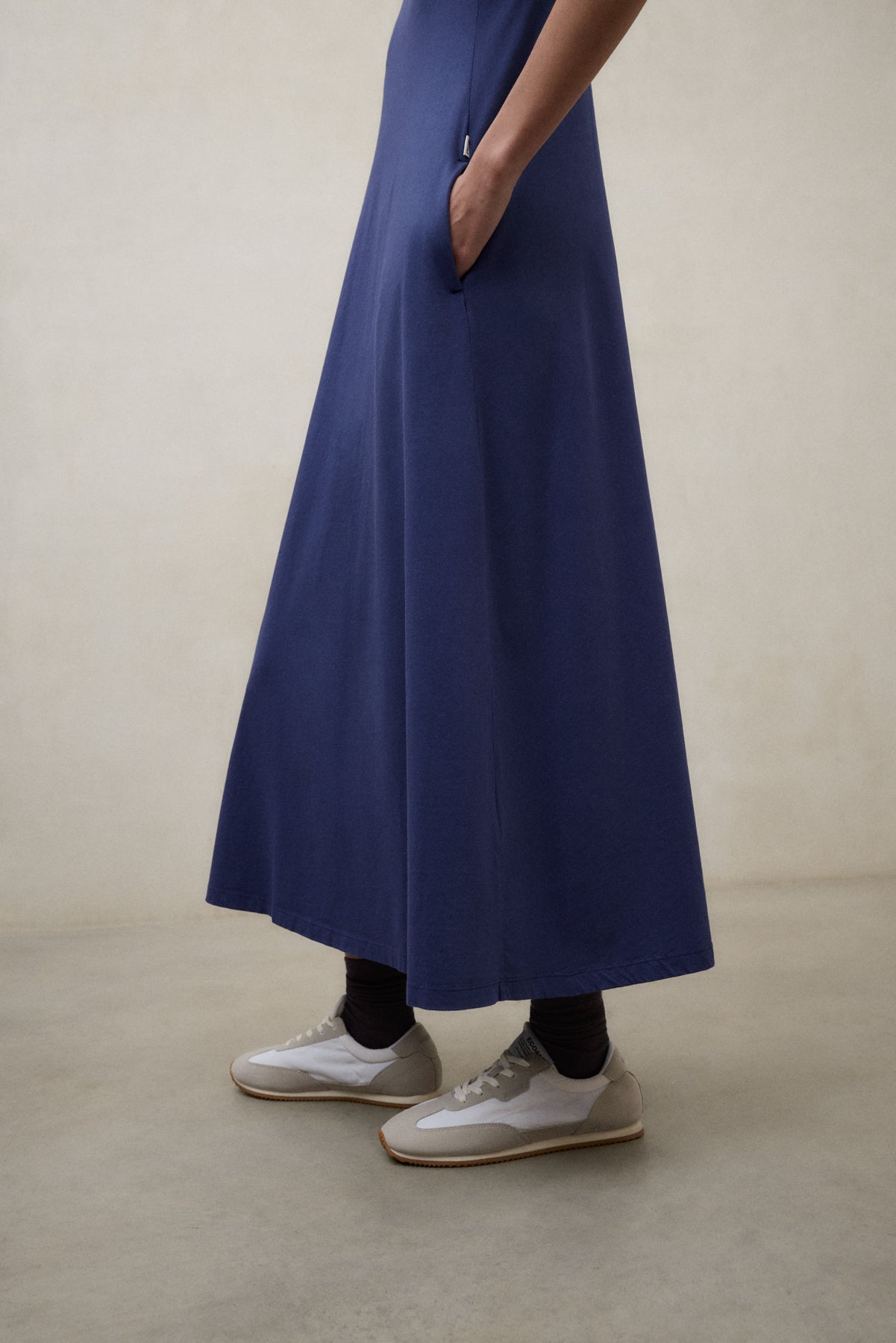 ecoalf-vestido-elettra-azul-de-mujer-50-algod-n-org-nico-fit-relajado-manga-cort image 5