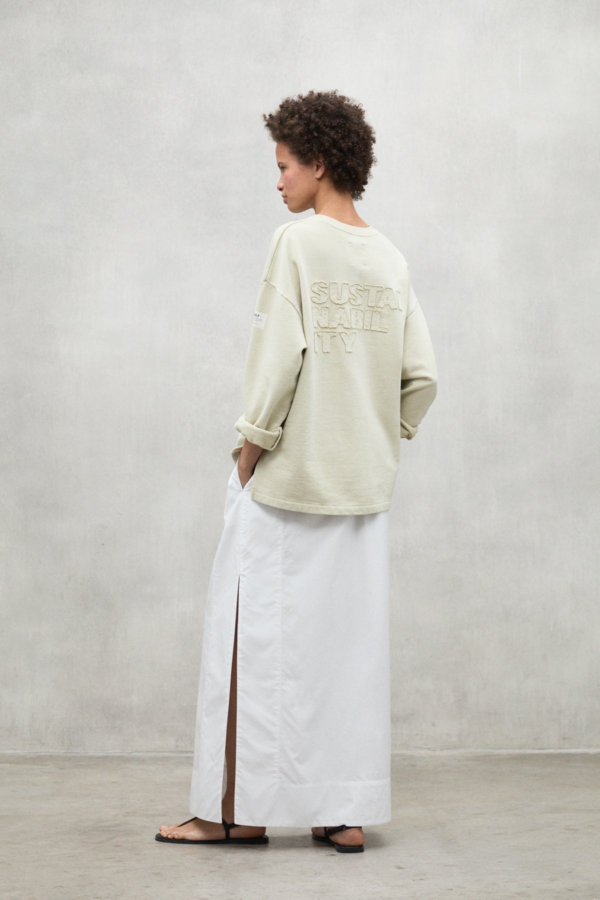 ecoalf-sudadera-sustain-amarillo-sudadera-oversize-de-algod-n-reciclado-con-mens image 1