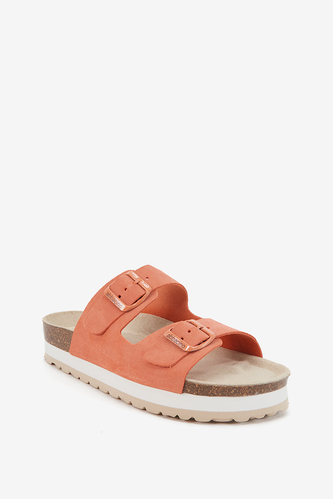 abbacino-sandalia-plataforma-mujer-serraje-naranja image 3