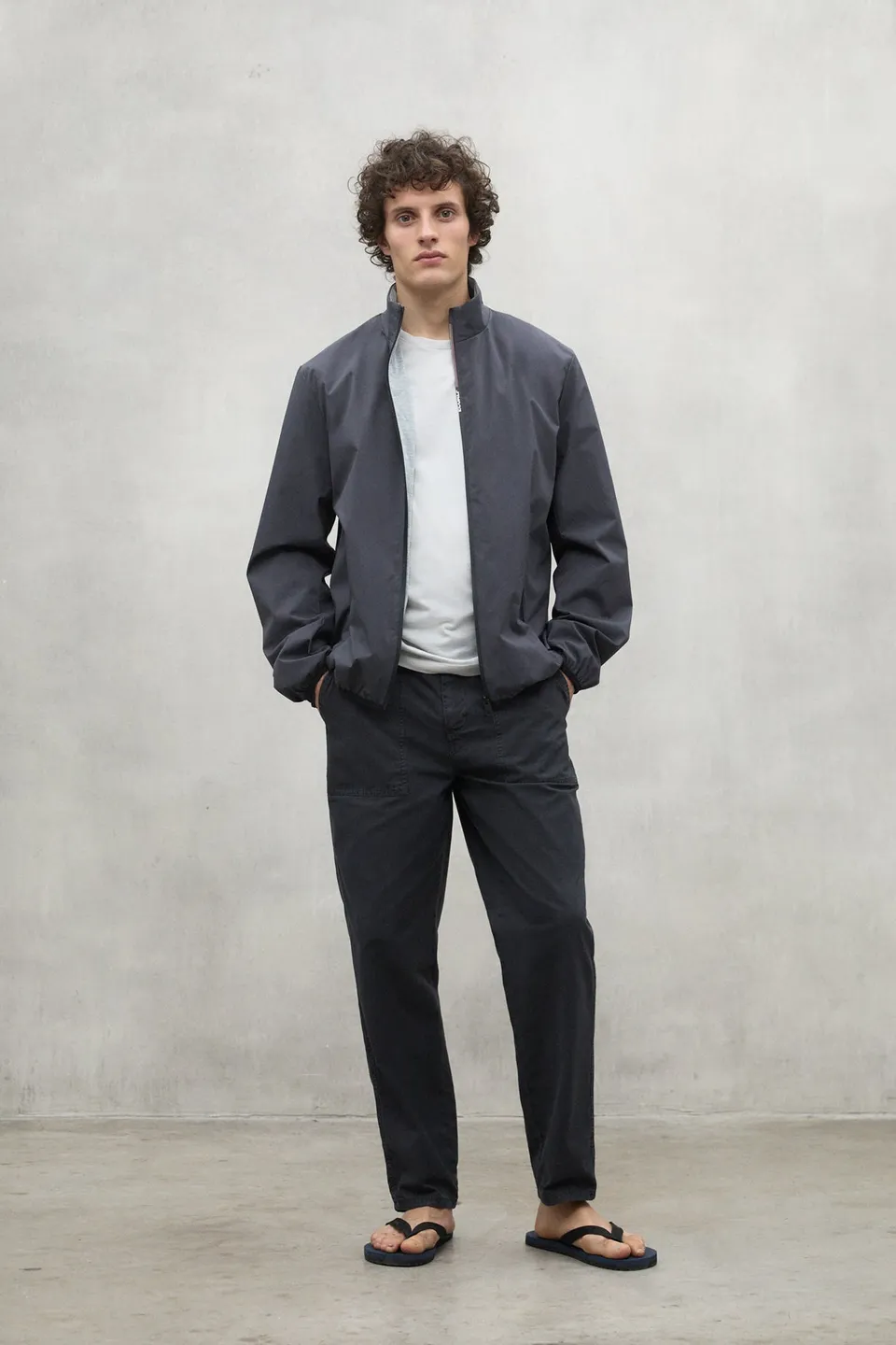 ecoalf-chaqueta-james-gris-oscuro-de-hombre-100-poli-ster-reciclado-impermeable image 1
