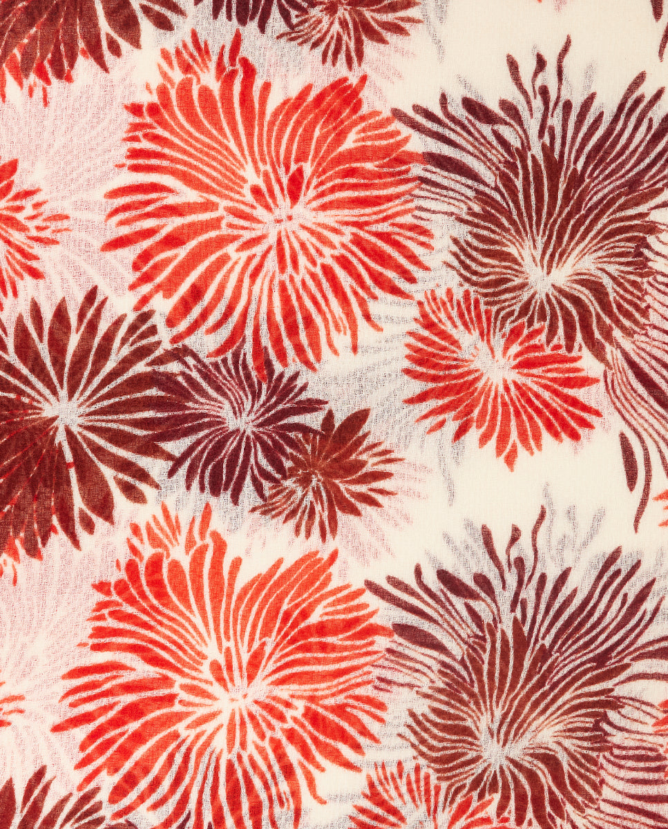 abbacino-pa-uelo-de-lana-estampado-floral-naranja image 4