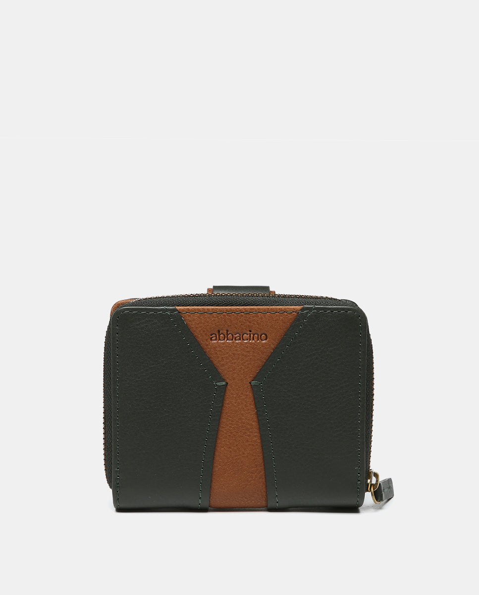 abbacino-cartera-peque-a-piel-vacuno-verde-bicolor image 3