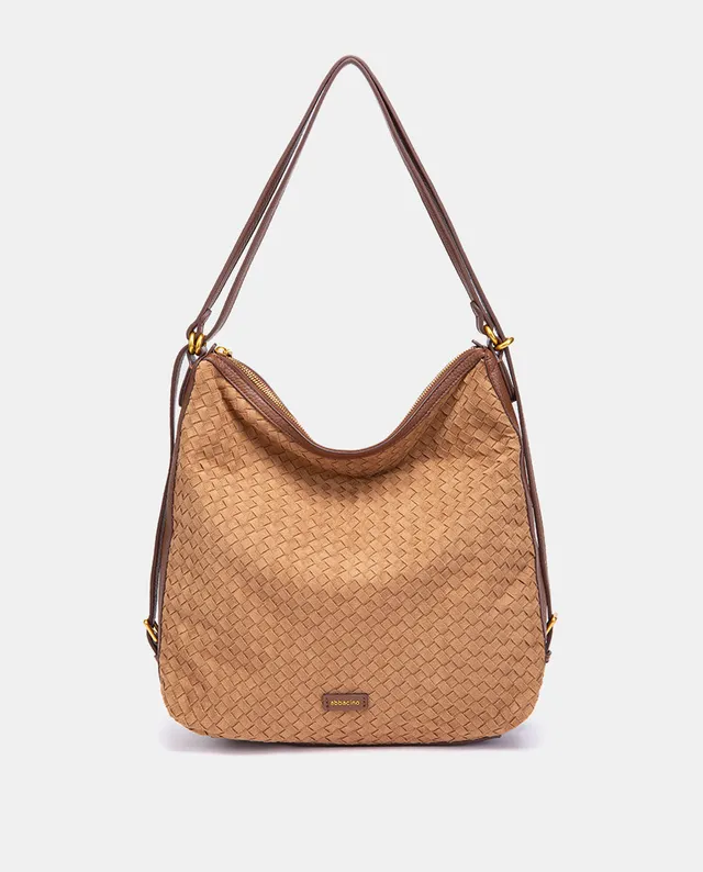 abbacino-bolso-multifuncional-trenzado-cognac-hombro-y-mochila image 1