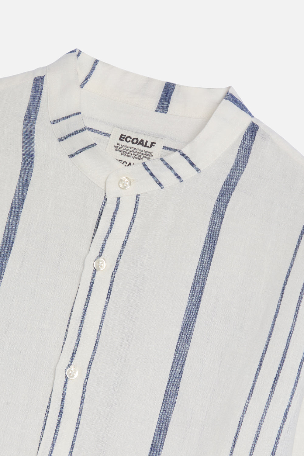 camisa-de-rayas-willy-blanca-de-ecoalf image 4