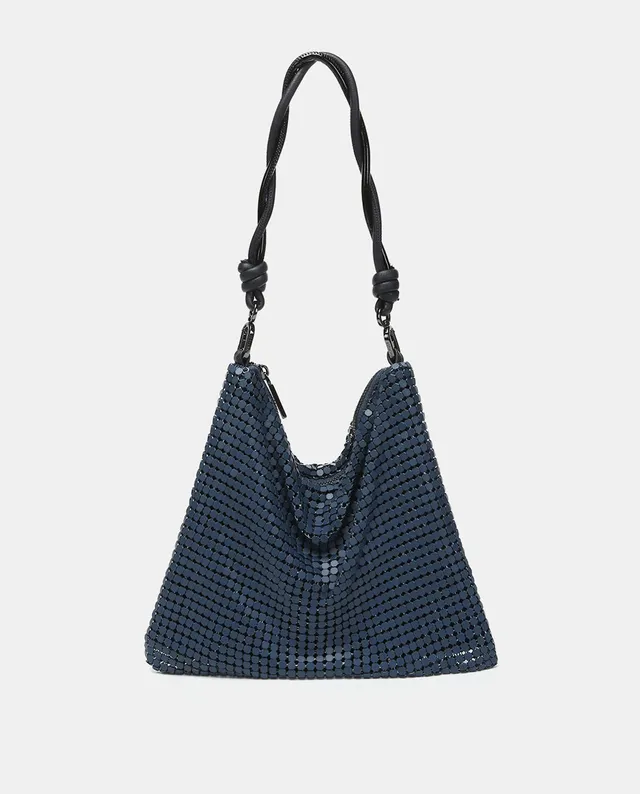 abbacino-bolso-de-hombro-fiesta-azul-en-malla-met-lica image 1