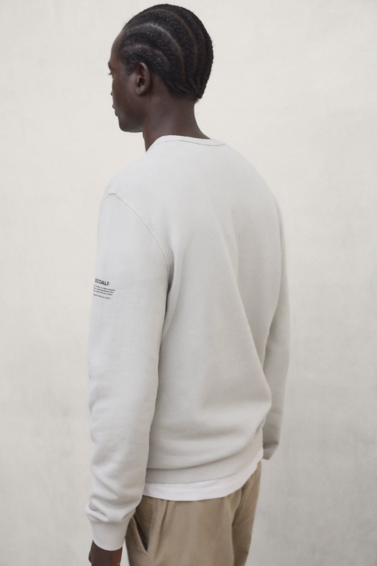 ecoalf-sudadera-gola-gris-claro-de-hombre-100-algod-n-regenerativo-fit-regular-m image 3