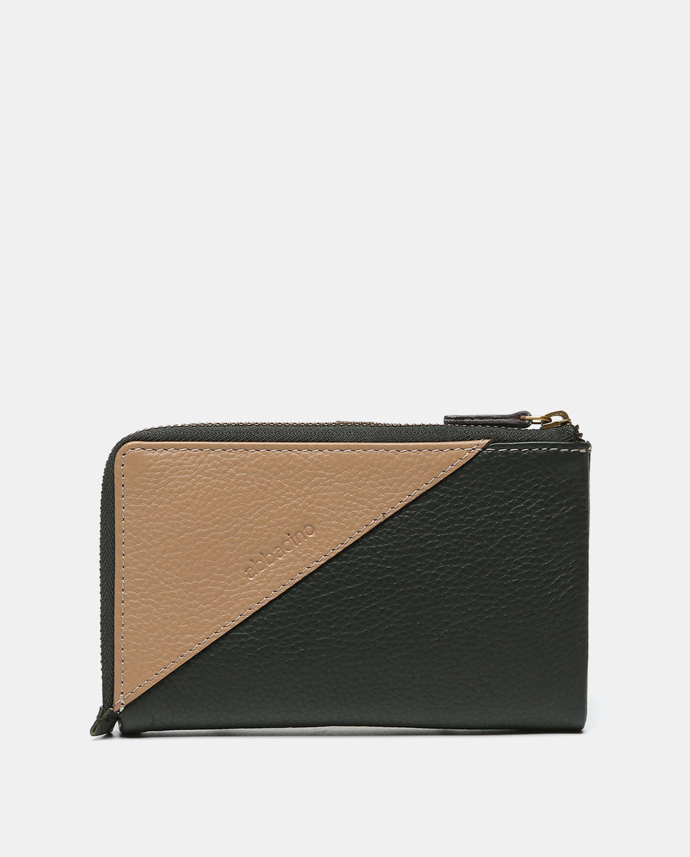 cartera-mediana-abbacino-en-piel-bicolor-verde image 3