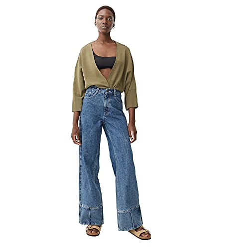 parfois-chaqueta-de-punto-abierta-caqui-mujer image 8