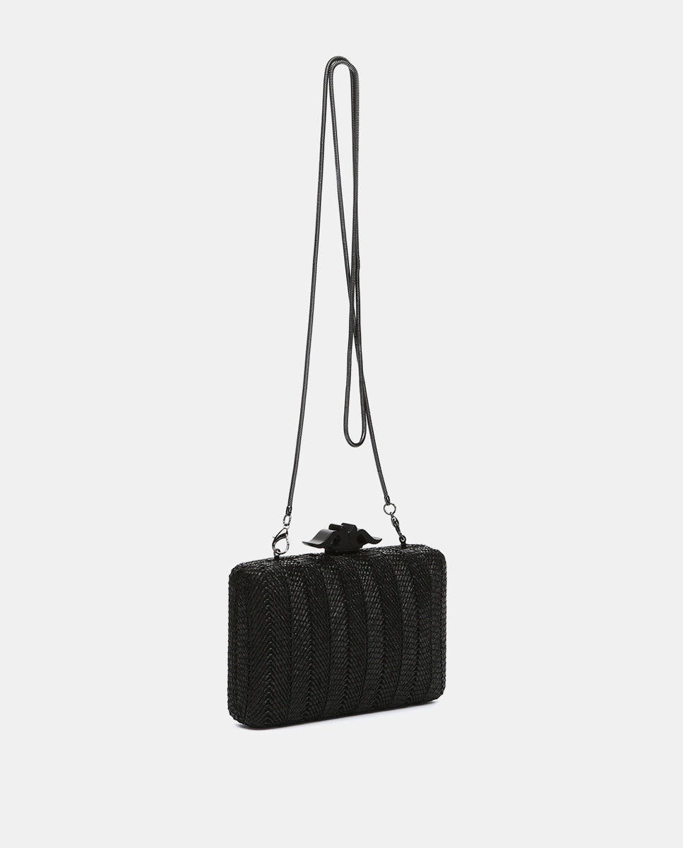 abbacino-clutch-de-fiesta-negro-trenzado-espiga image 2
