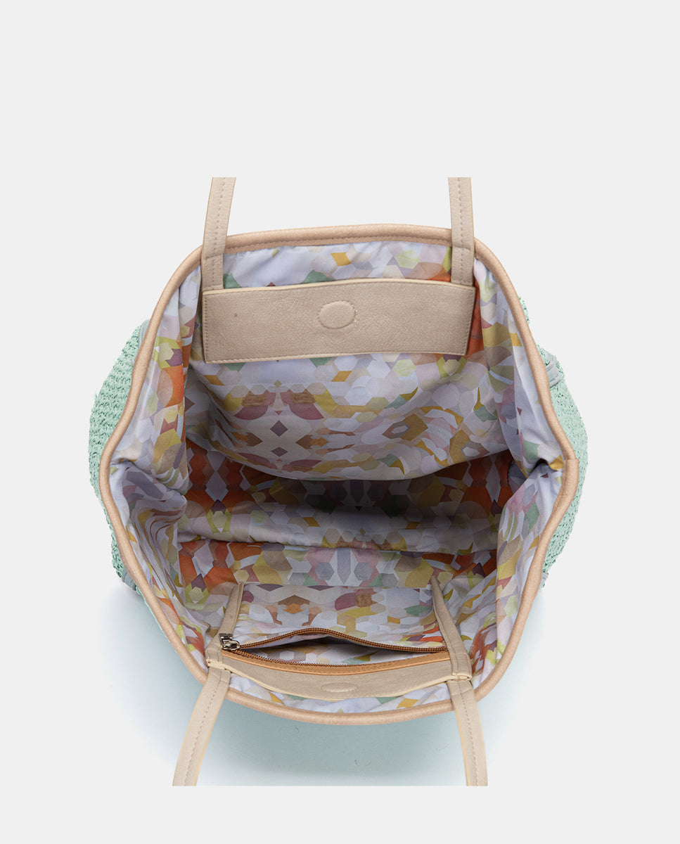 abbacino-capazo-rafia-turquesa-shopper-verano image 6