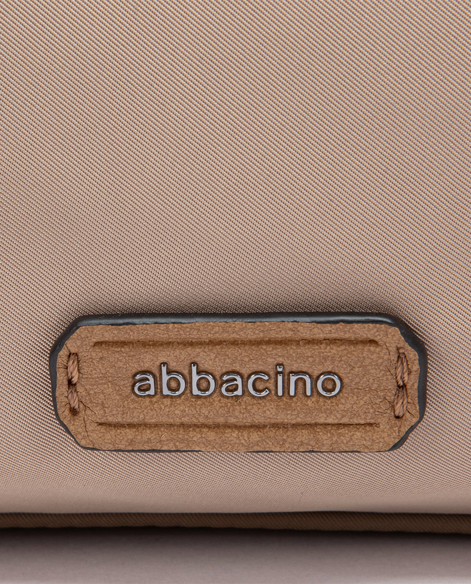 abbacino-bandolera-beige-de-materiales-reciclados-ajustable-diario image 6