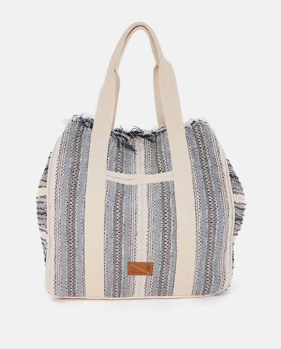 abbacino-bolsa-playa-mujer-algod-n-negro-bordada image 1
